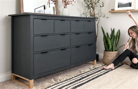 IKEA Hack: How to Update Your Furniture with Chalk Paint (and a Modern Twist) - Angela Rose Home