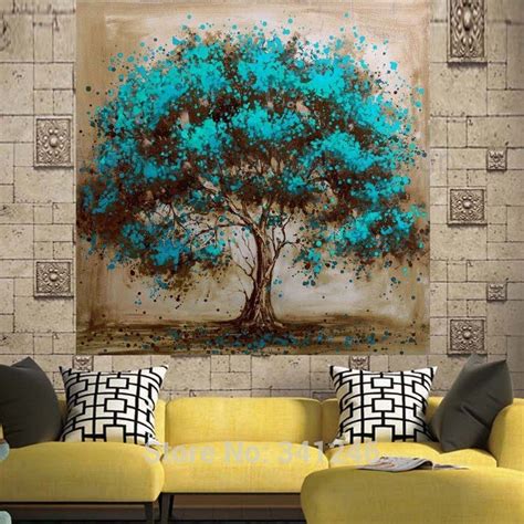 Blue Tree Painting at PaintingValley.com | Explore collection of Blue ...