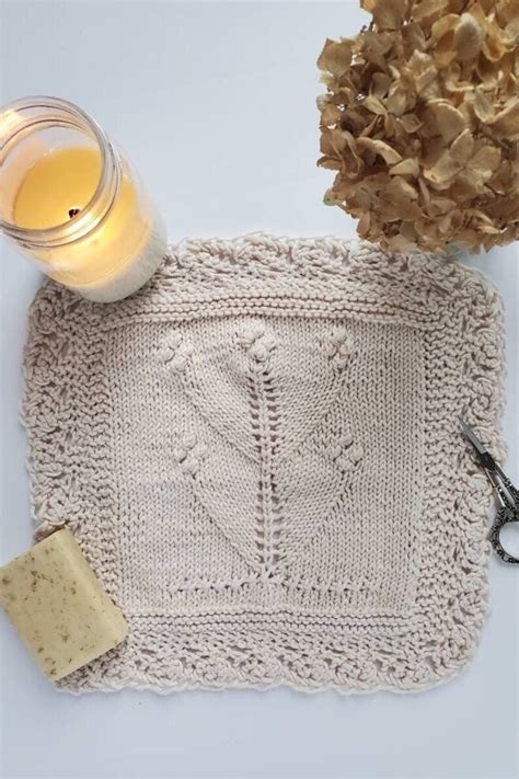 Washcloth Knitting Pattern Wash Cloth Lace Knitting Gift for - Etsy