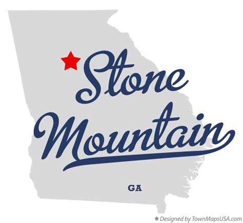 Map of Stone Mountain, GA, Georgia
