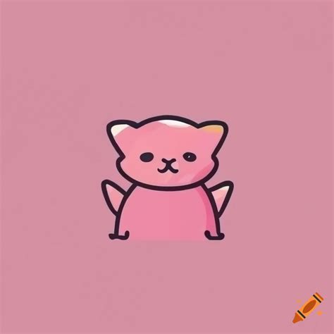 Pink cat icon for applications