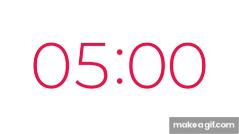 5 Minute Countdown Timer on Make a GIF