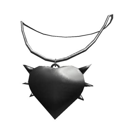 Silver Spikey Heart Necklace 3.0 | Roblox Item - Rolimon's