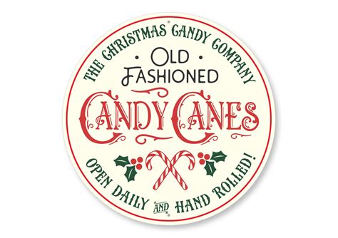 Hand Rolled Candy Cane Sign Candy Cane Sign Christmas Candy - Etsy