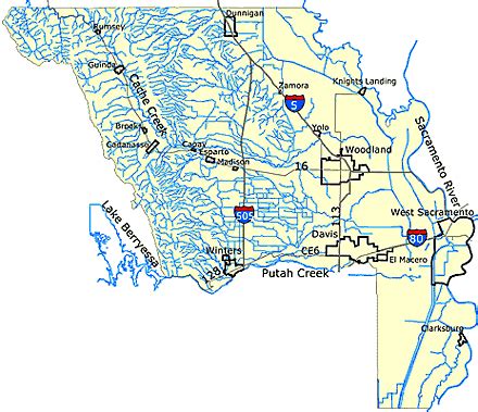 Map Of Yolo County | Map Of West