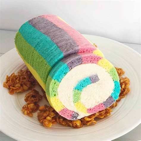 Divine Rainbow Roll Cake Recipe | Anges de Sucre