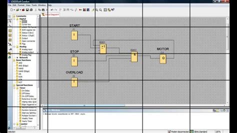 Siemens Logo tutorial- Motor Start/Stop control circuit (FBD) - YouTube