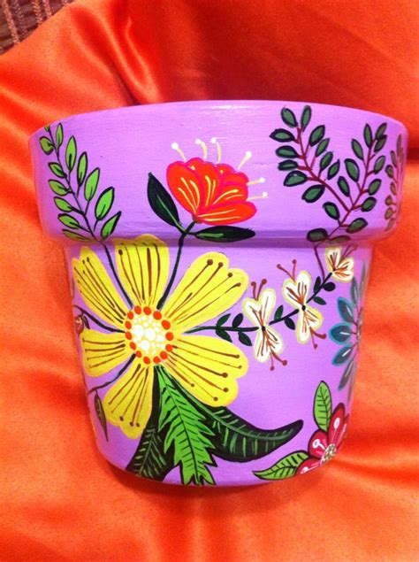 Macetas pintadas Painted Terra Cotta Flower Pots, Terra Cotta Pot Crafts Diy, Painted Plant Pots ...