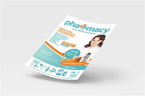 A4 Pharmacy Poster Template - PSD, Ai & Vector - BrandPacks