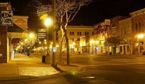 Downtown Ludington | Ludington, City lights, Michigan