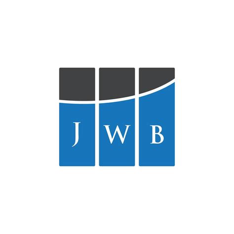 JWB letter logo design on WHITE background. JWB creative initials letter logo concept. JWB ...