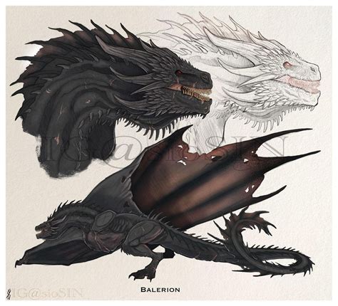 Balerion The Black Dread Fan Art by SioSIN : r/HouseOfTheDragon