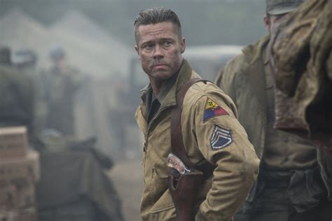 Brad Pitt – Fury (2014) movie hairstyle – StrayHair