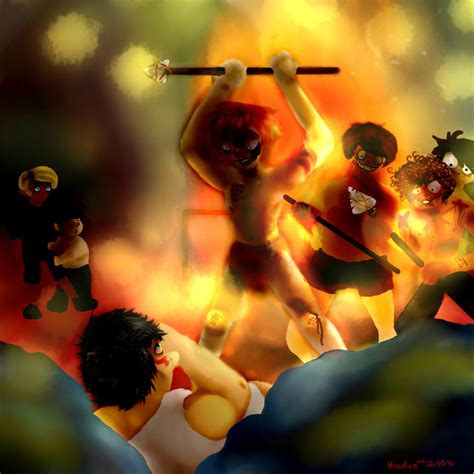 Lord of the Flies - Simon's death scene by GoatInkElliott on DeviantArt