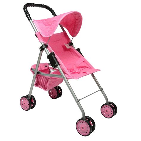 First Doll Stroller for Kids (Pink Quilted) Pink Quilted - Walmart.com