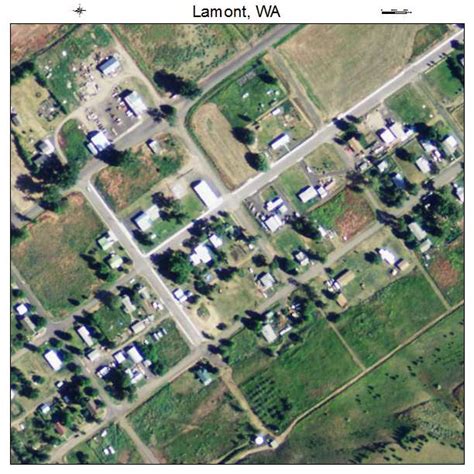 Aerial Photography Map of Lamont, WA Washington