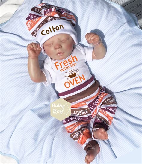 Baby Boy First Thanksgiving Outfit Fresh Out of the Oven | Etsy