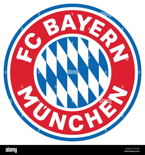 FC Bayern Munich Colorful Logo German professional football league system, Vector Illustration ...