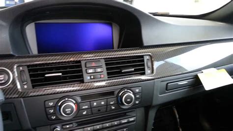 BMW M3 carbon fiber factory interior trim - YouTube