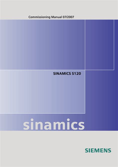 SIEMENS SINAMICS S120 COMMISSIONING MANUAL Pdf Download | ManualsLib