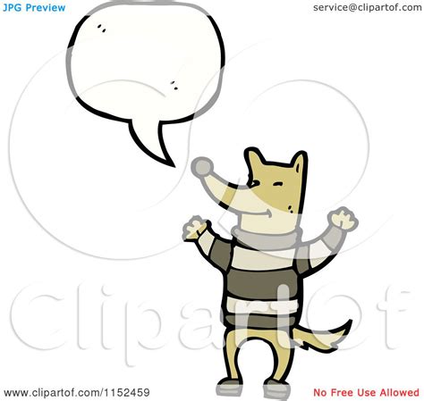 Cartoon of a Talking Dog - Royalty Free Vector Illustration by lineartestpilot #1152459