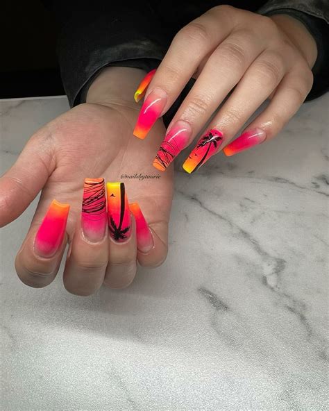 30+ Sunset Ombre Nails Ideas You Will Love [2025] - Nail Designs Daily