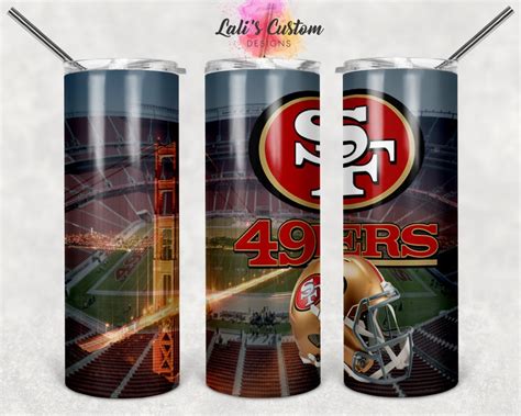 20 oz Skinny Tumbler Sublimation SF 49ers Straight and | Etsy