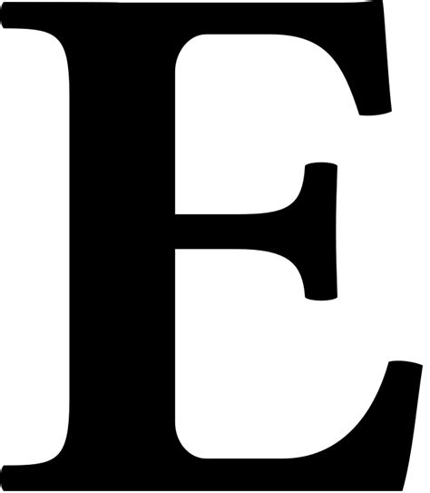 Letter E PNG