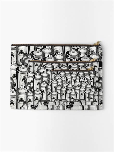 "VANDAL and SPRAY CANS pattern" Zipper Pouch for Sale by vic4U | Redbubble