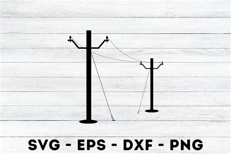 Electrical Poles Silhouette Svg Graphic by MagaArt · Creative Fabrica