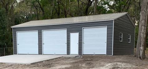 20x50 Vertical Roof Metal Garage - Alan's Factory Outlet