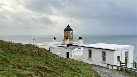 Mull of Kintyre lighthouse in typically epic Scottish January coastal ...