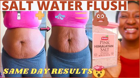 SALT WATER FLUSH BEFORE AND AFTER RESULTS|I TRIED SALT WATER FLUSH ...