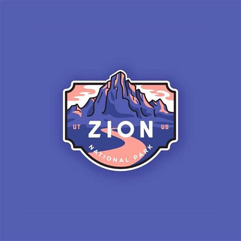 Follow us @logoinspirations Zion National Park by @spenserdesigns - logocore.co… | Outdoors logo ...