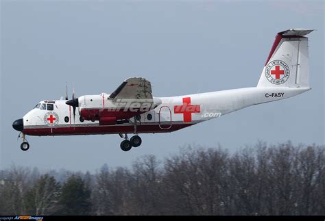 DHC-5 C-FASY landing on runway 23 inbound from Wick. This de Havilland ...