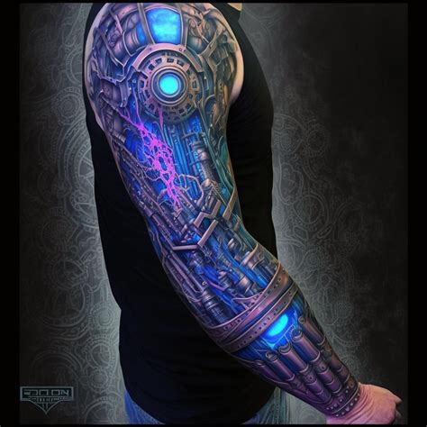 Bionic Arm Temporary Tattoo Robot Arm Temporary Tatto - vrogue.co