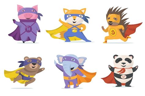 Animal superhero Vectors & Illustrations for Free Download | Freepik