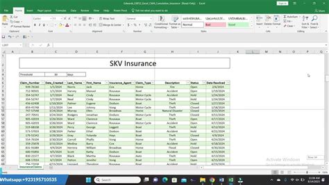 Exp22_Excel_Ch04_Cumulative - Insurance Claims | Chapter04 Cumulative Insurance Claims - YouTube