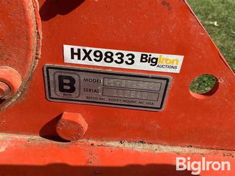 Befco 374 3-Pt Tiller BigIron Auctions