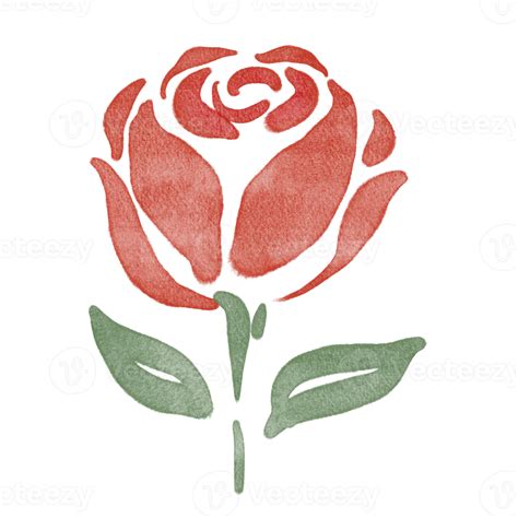 Red Rose Watercolor Painting 20037779 PNG