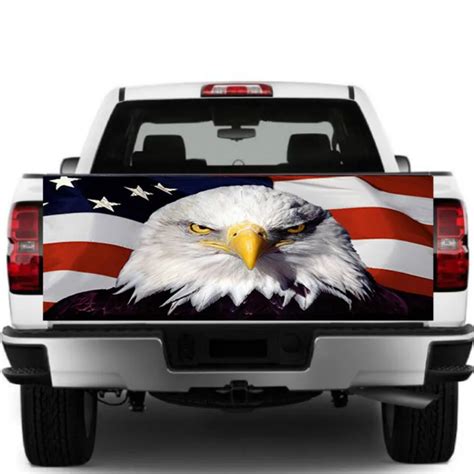 36 cm American Flag Eagle Car Truck Rear Window Graphic Decal PVC Sticker 135 Graphics Decals ...