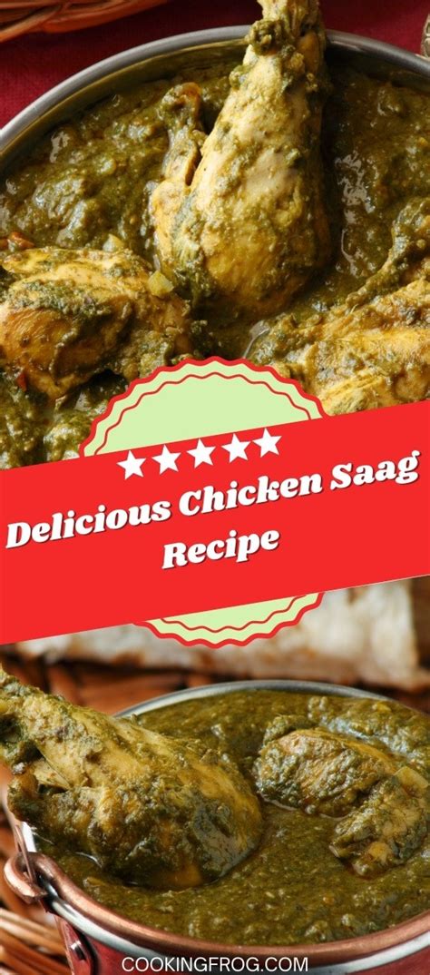 Authentic Chicken Saag Recipe - Cooking Frog