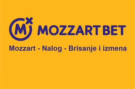 Mozzart – Nalog – Brisanje i izmena