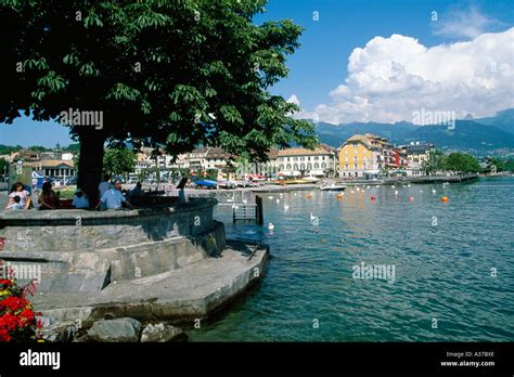 Harbour Vevey Lake Geneva Switzerland Stock Photo - Alamy