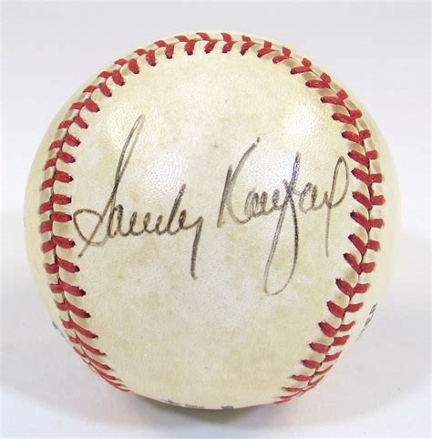 Lot Detail - Sandy Koufax Single Signed Ball