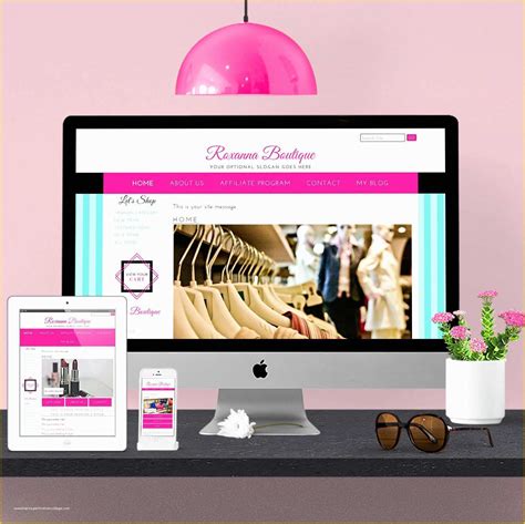 Free Boutique Templates for Website Of Roxanna Responsive Website Template Design ...