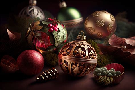 Christmas ornaments background wallpaper