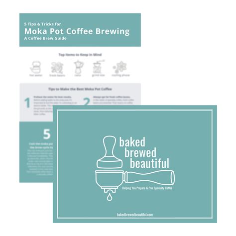 Moka Pot Brewing Guide Luxe Notecard - Baked, Brewed, Beautiful