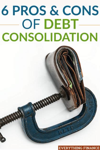 Pros and Cons of Debt Consolidation | Debt counseling, Debt relief, Debt