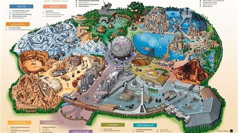 Artist creates magical map for Disney's future Star Wars Land | Fox News